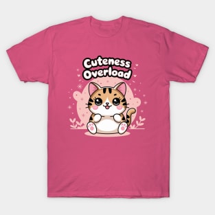 Chubby Cat Cuteness Overload T-Shirt